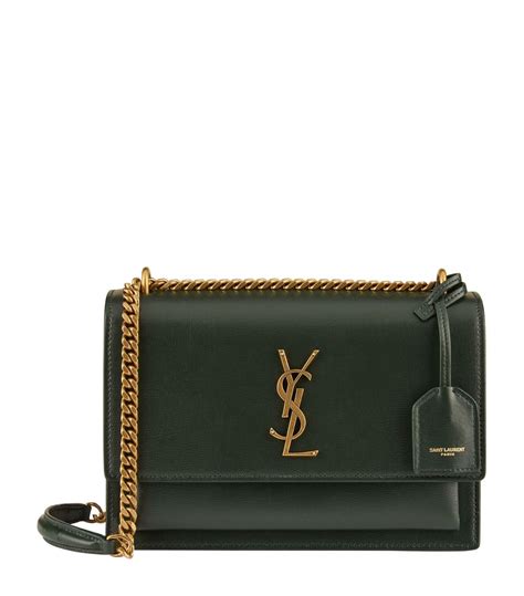 ysl green sunset bag|ysl sunset bag review.